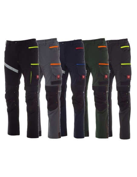 61 - Pantalone cargo unisex "4 way stretch" multistagione Payper next 4w