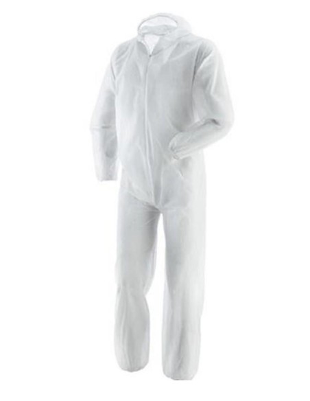 1 - Kit 50 tute monouso da lavoro laminate con cappuccio Payper pp-u-01 coverall