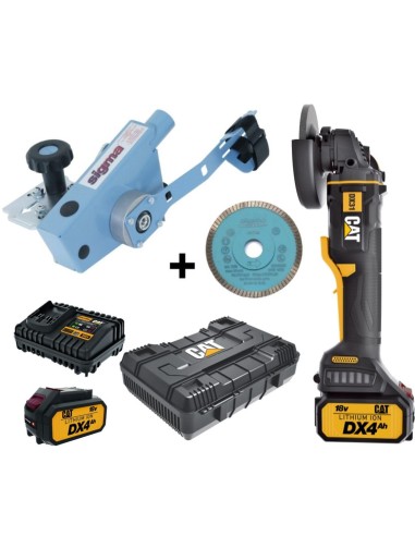 1 - Sigma 38f11d kera-flex ext + disco 75b + smerigliatrice angolare cat dx31b