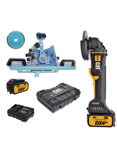 Smussatrice Sigma jolly edge 37a3d +smerigliatrice angolare a batteria cat dx31b