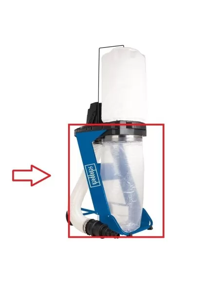 Sacco inferiore di raccolta 5 pezzi per aspira trucioli Scheppach dc500