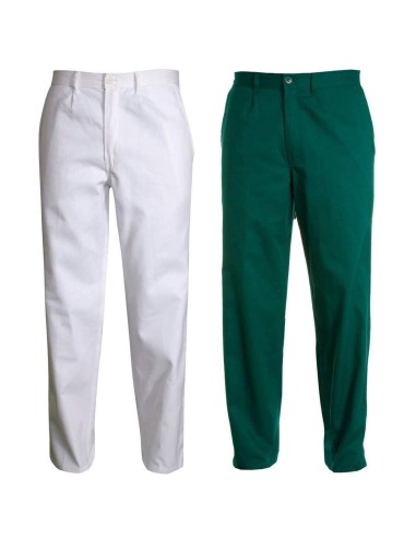 7 - Pantaloni da lavoro Payper panmassaua pantalone 100% cotone massaua verde bianco