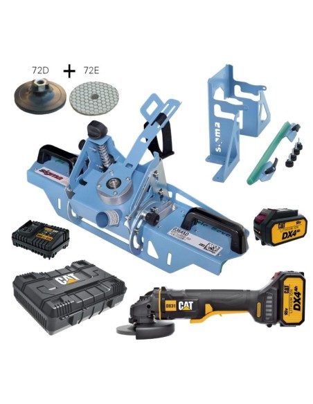 Smussatrice Sigma simple bevel 36a5d + fissaggio 36c4 + smerigliatrice cat dx31b
