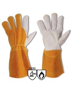 Guanti da lavoro palmo in crosta groppone kevlar gionny ok/14zeus