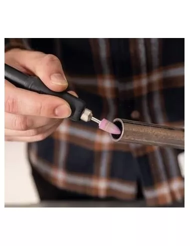 Smerigliatrice mola da banco lucidatrice flessibile Scheppach hg35 + kit frese