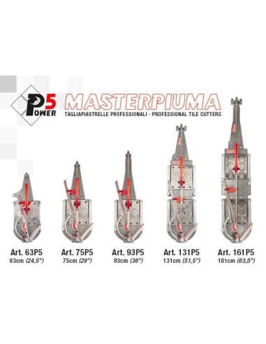 2 - TAGLIAPIASTRELLE MONTOLIT MASTERPIUMA 63P5 63 CM INCISIONE A SPINTA