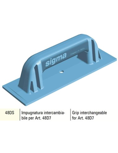 1 - Impugnatura intercambiabile con velcro Sigma 48ds per frattazzo Sigma 48d7