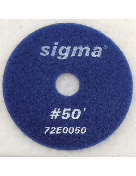 1 - Mola diamantata Sigma 72e0050 grana 50 per sgrossatura ø 100 con velcro