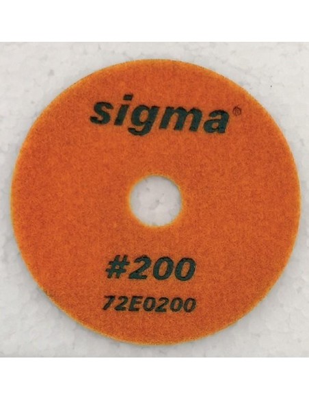 Mola diamantata Sigma 72e0200 grana 200 per finitura ø 100 con velcro