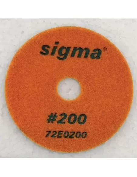 1 - Mola diamantata Sigma 72e0200 grana 200 per finitura ø 100 con velcro