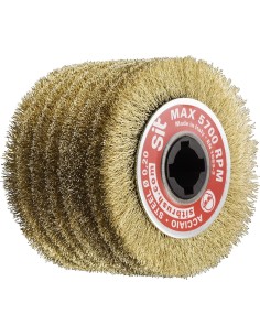 Rullo per satinatrice 100x100x0,30 mm in acciaio ottonato sit 1362