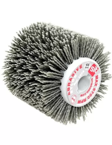 1 - Rullo punzonato per satinatrice 100x100x1,5mm 46gr in nylon abrasivo sit 1374