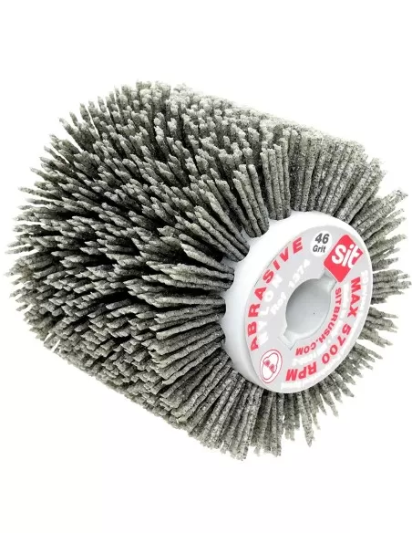 1 - Rullo punzonato per satinatrice 100x100x1,5mm 46gr in nylon abrasivo sit 1374