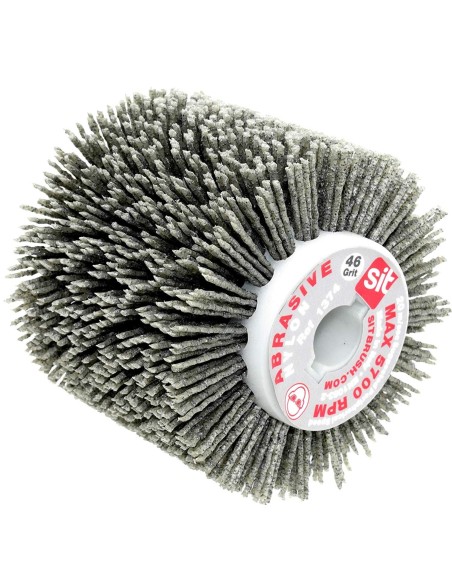 Rullo punzonato per satinatrice 100x100x1,5mm 60gr in nylon abrasivo sit 1375