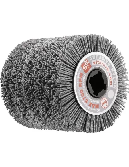 1 - Rullo per satinatrice 100x100x1,5mm 60gr in nylon abrasivo sit 1389