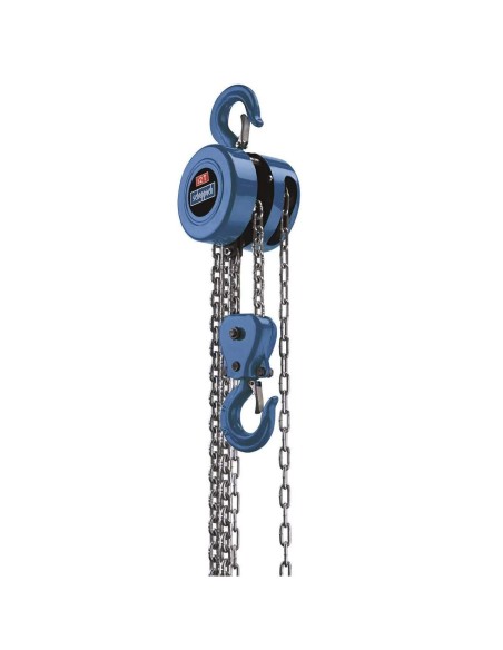 Paranco manuale a catena fino a 2000kg Scheppach cb02 alzata massima 3mt