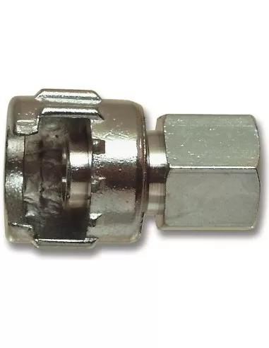 1 - Raccordo con dado fresato con filetto femmina 1/4
