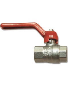 Rubinetto a resca di linea a sfera con due filetti femmina per aria compressa 1/2