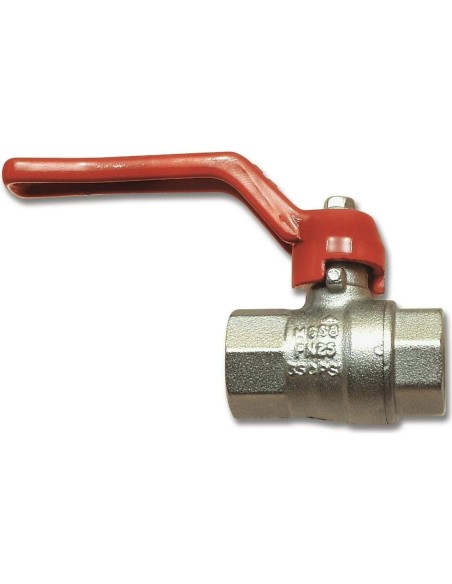 Rubinetto a resca di linea a sfera con due filetti femmina per aria compressa 1/2