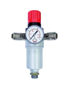 1 - Riduttore di pressione con filtro e rubinetti automatici 3/8"