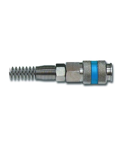 1 - Rubinetto rapido femmina universale per spirale e innesti cee usa italia sw aria compressa 10 x 8