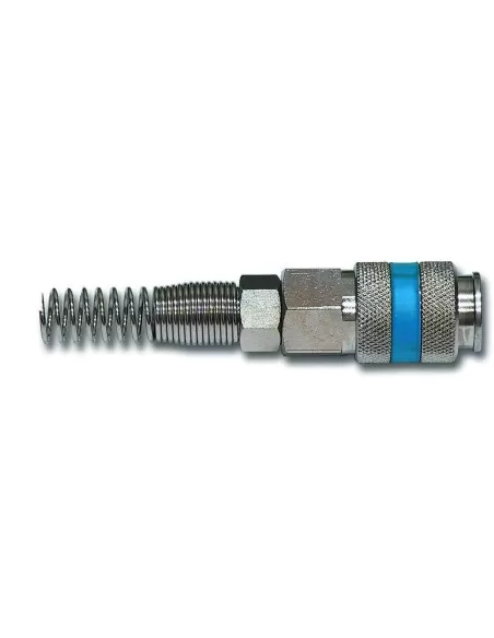 1 - Rubinetto rapido femmina universale per spirale e innesti cee usa italia sw aria compressa 10 x 8