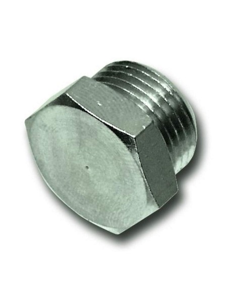 1 - Tappo esagonale cilindrico maschio per aria compressa 1/8