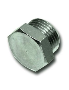 1 - Tappo esagonale cilindrico maschio per aria compressa 1/4