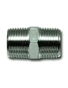 1 - Raccordo niples maschio/maschio con filetto conico per aria compressa 1/8" x 1/4