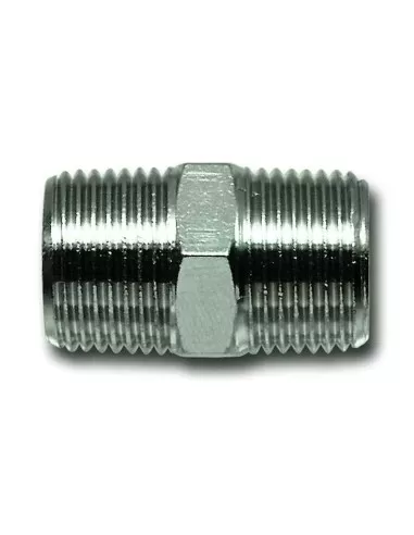 1 - Raccordo niples maschio/maschio con filetto conico per aria compressa 1/8" x 1/4