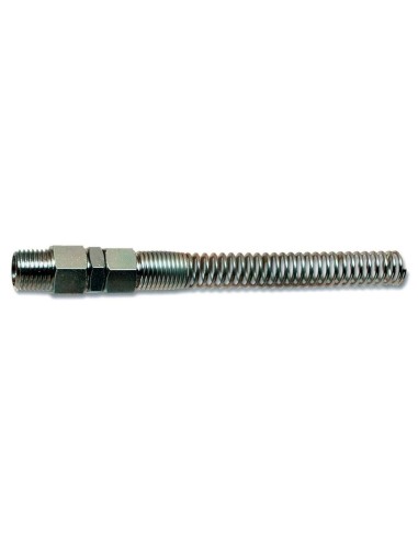 1 - Raccordo maschio girevole per spirale aria compressa 3/8" 10 x 8