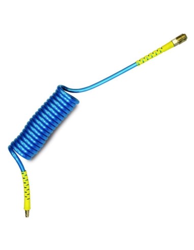 Tubo spirale 12 m poliuretano ø8x5 aria compressa innesto cee rubinetto universale