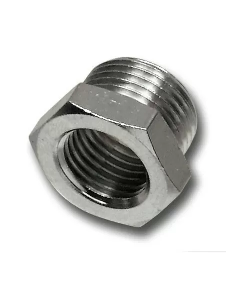 Riduzione cilindrica maschio e femmina per aria compressa 1/2 x 1/4