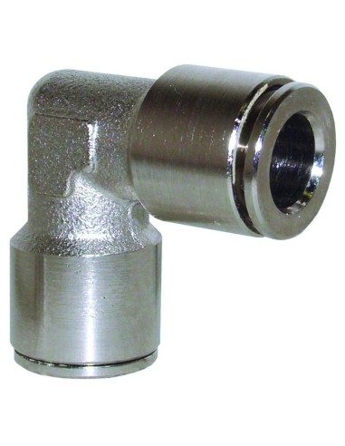 1 - Raccordo a "l" intermedio automatico per tubo rilsan 10 x 8