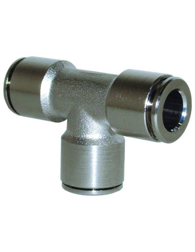 1 - Raccordo a "t" intermedio automatico per tubo rilsan 6 x 4