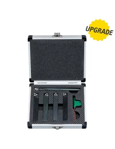 SET 5 UTENSILI PER TORNIO METALLO AD INSERTO STELO 10x10 8x8 MM FERVI B007/10