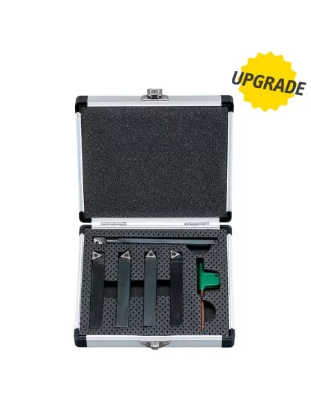 SET 5 UTENSILI PER TORNIO METALLO AD INSERTO STELO 16x16 12x12 MM FERVI B007/16