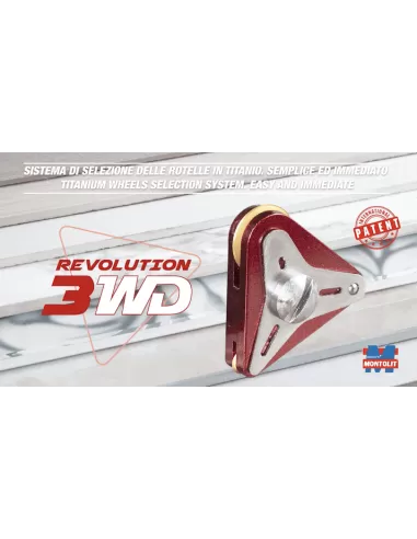 3 - CARRELLO CON ROTELLE DI INCISIONE RICAMBIO PER TAGLIAPIASTRELLE MONTOLIT FLASH LINE 3