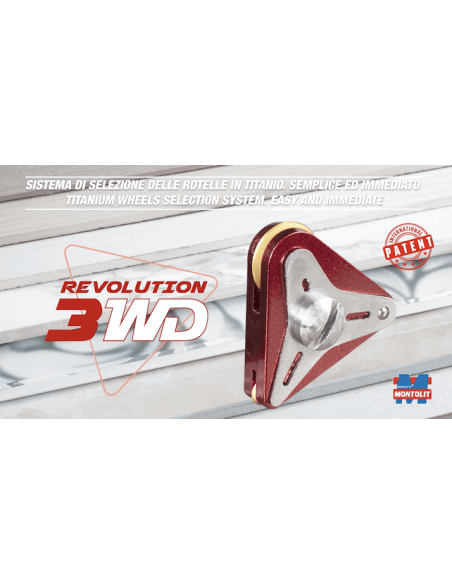 CARRELLO CON ROTELLE DI INCISIONE RICAMBIO PER TAGLIAPIASTRELLE MONTOLIT FLASH LINE 3