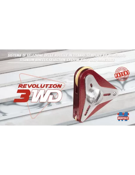 3 - CARRELLO CON ROTELLE DI INCISIONE RICAMBIO PER TAGLIAPIASTRELLE MONTOLIT FLASH LINE 3