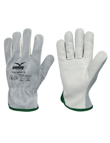 Guanto da lavoro in pelle fiore bovino con dorso di crosta Payper pilot 50top