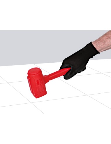 8 - MAZZETTA MARTELLO IN GOMMA 1KG ANTISEGNO PER PIASTRELLE MONTOLIT MONTHOR1000