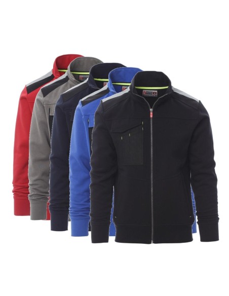 47 - Felpa lavoro multistagione multitasche zip Payper work 2.0 maglia cotone uomo