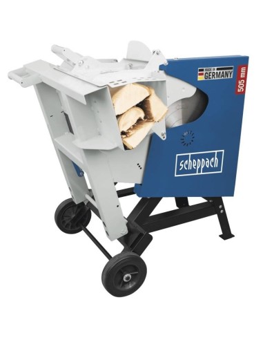 4 - Sega circolare taglia tronchi basculante elettrica lama 505mm Scheppach hs520