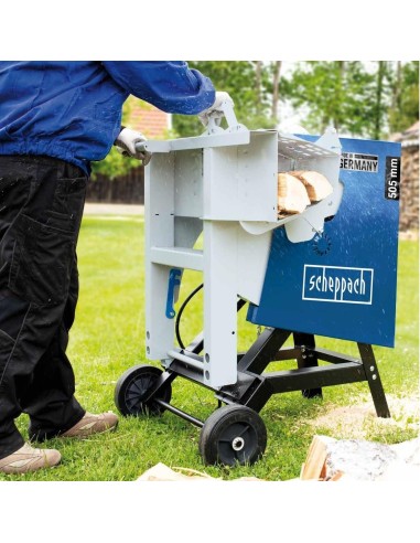 6 - Sega circolare taglia tronchi basculante elettrica lama 505mm Scheppach hs520