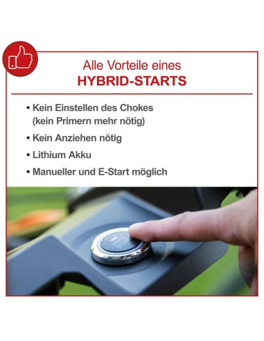 14 - Tagliaerba a scoppio semovente Scheppach ms225-53e avviamento elettrico 225cc 53cm