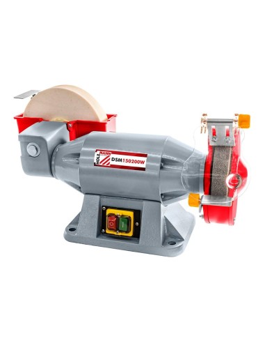 Smerigliatrice combinata da banco mola ad acqua holzmann dsm150200w 230v
