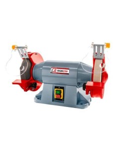 Smerigliatrice da banco doppia mola per metalli holzmann dsm250 230v