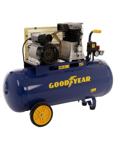 2 - Compressore aria a cinghia 100l 3cv bicilindrico 10bar GOODYEAR gy3100b