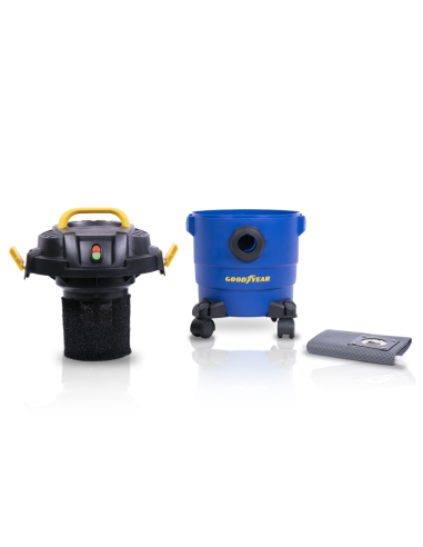 8 - Aspiratore aspirapolvere aspiraliquidi bidone aspiratutto 10l GOODYEAR gy10vc